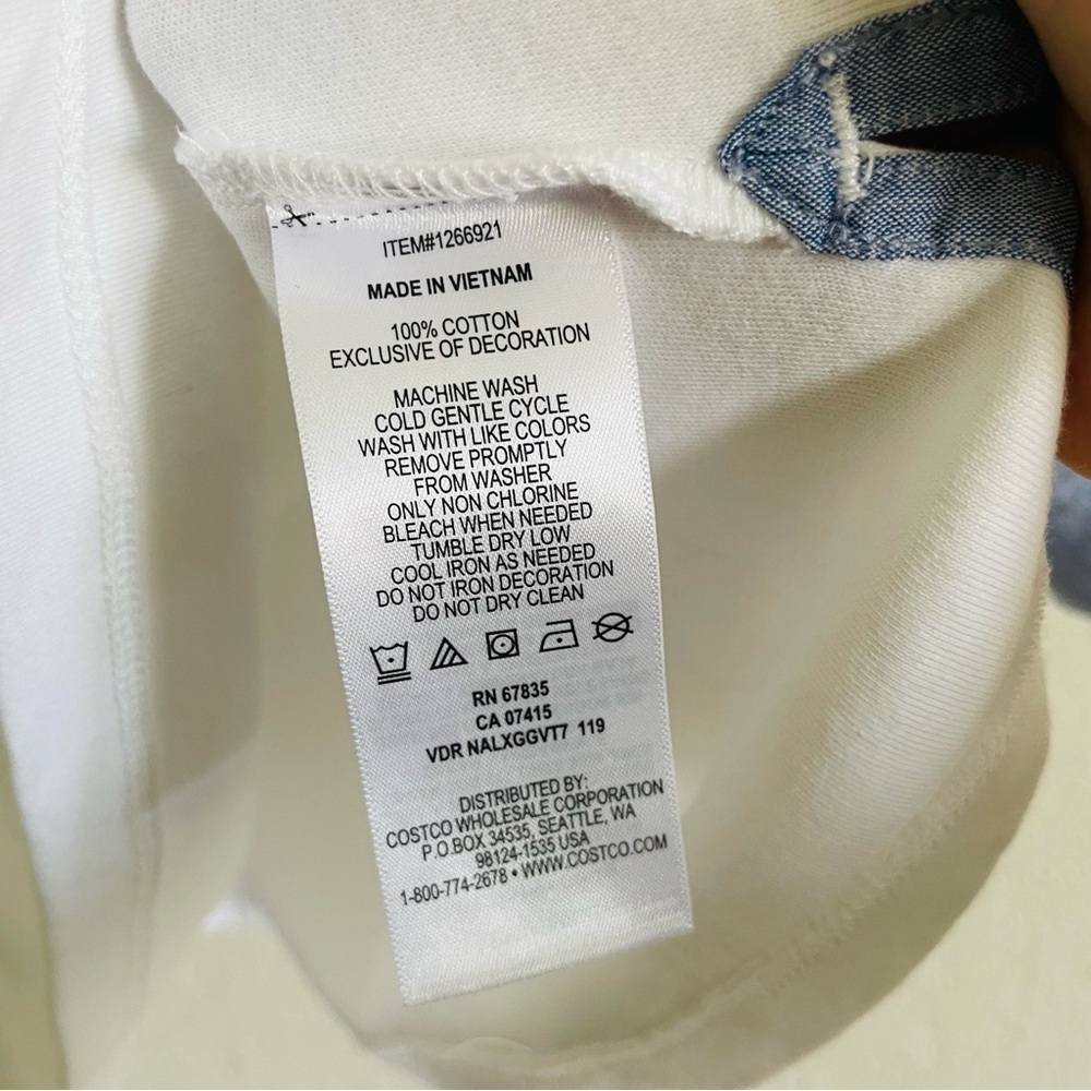 Nautica Women's White and Blue Top size M stretch contemporary modern academia - Picture 6 of 7